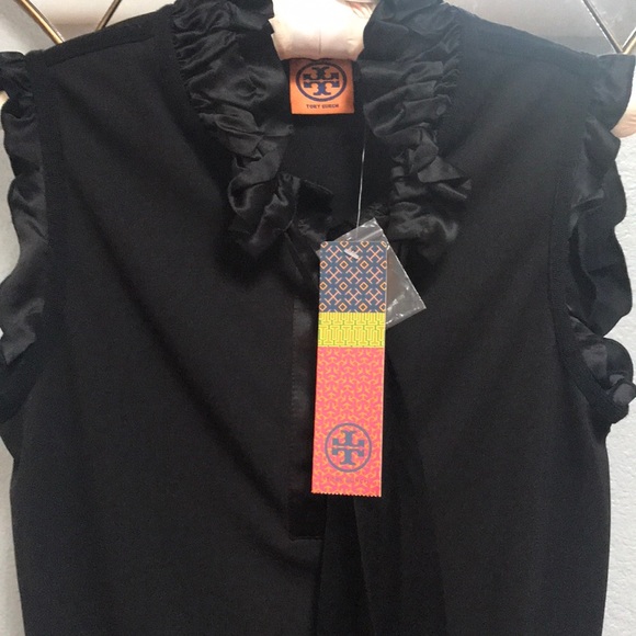 Tory Burch black dress shirt - Picture 4 of 4